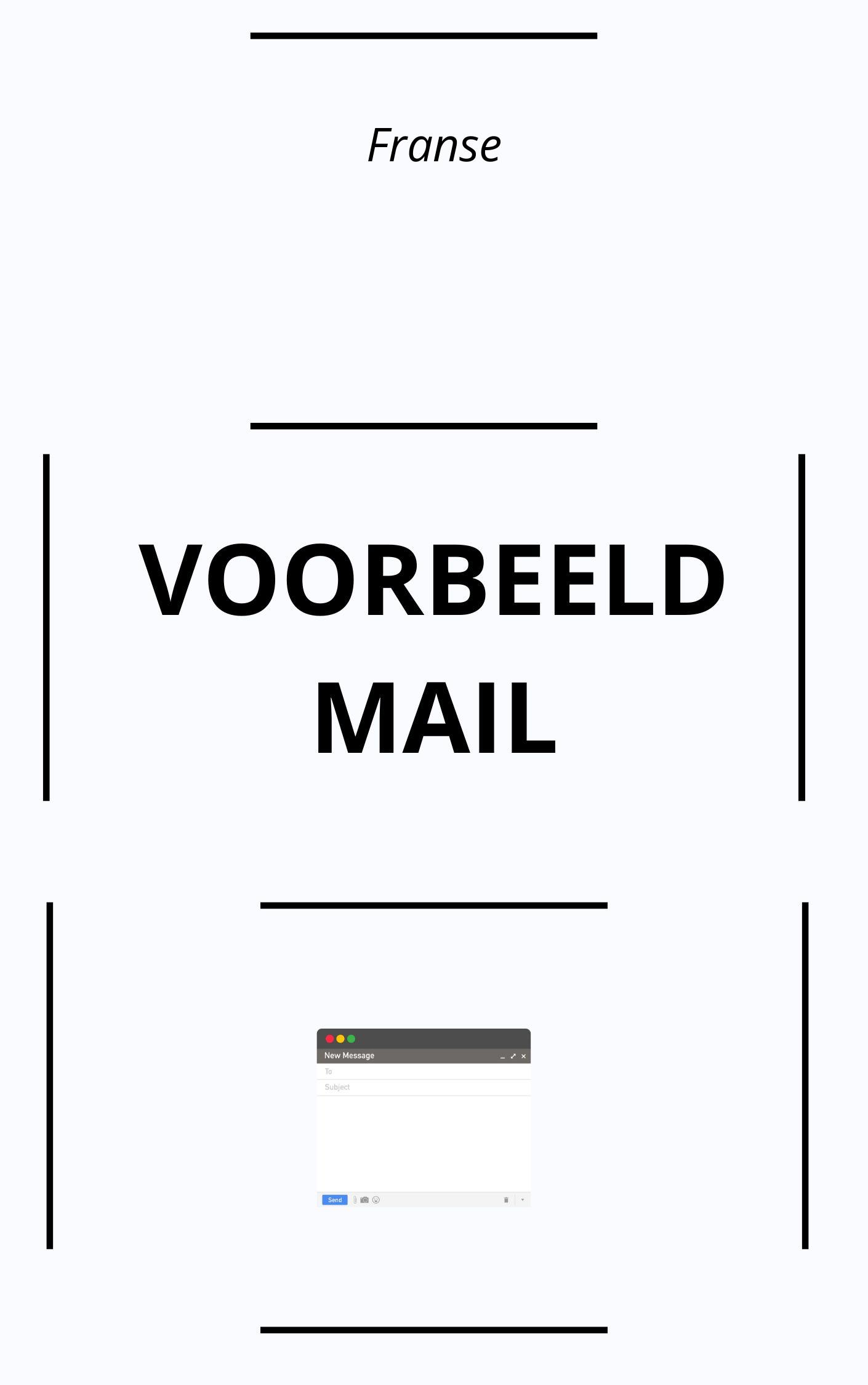 Franse Mail Voorbeeld